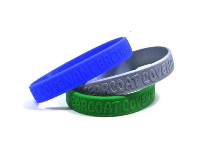 Embossed Silicone Wristbands page